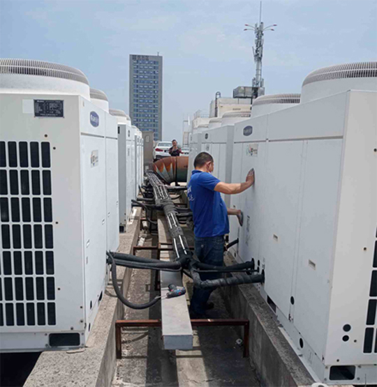 山丹中央空调制热和不制冷系统维修方法